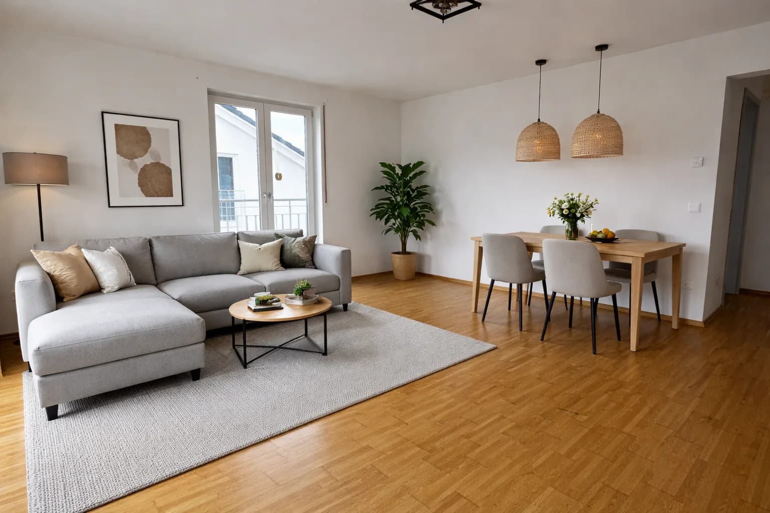 Maisonette Bensheim – Wohnbereich mit Galerie